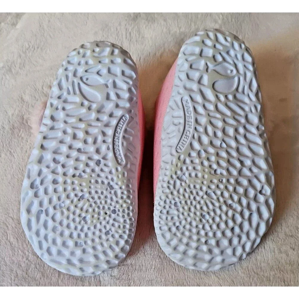 Shoes 18 to 24 Month Girls slipper Booties Non Slip Pink White Faux Fur Lining